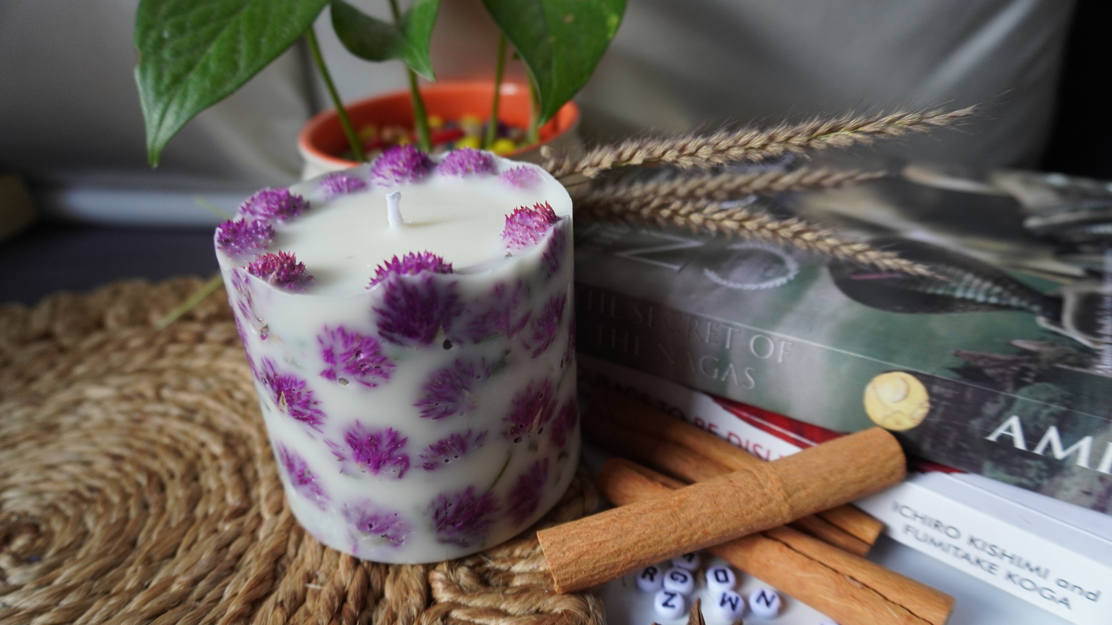 Rudraksha Pillar Candle