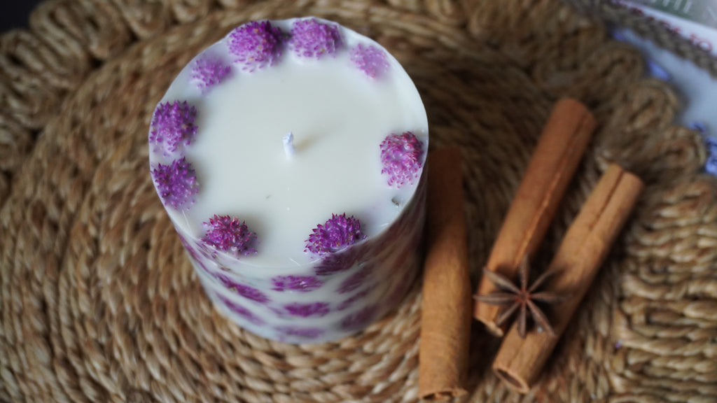 Rudraksha Pillar Candle