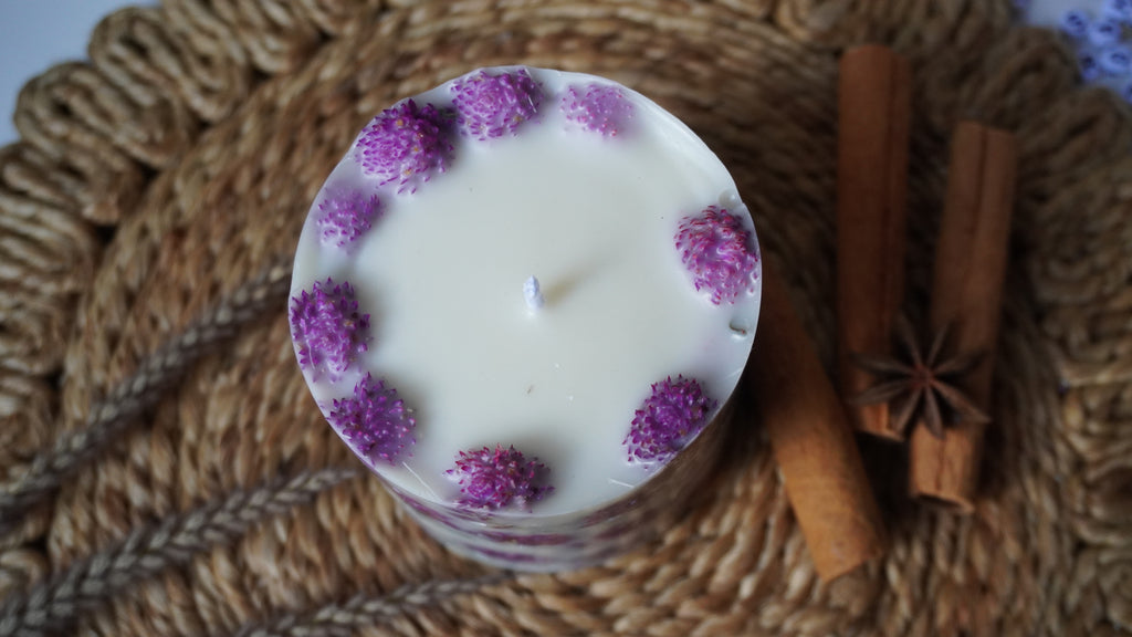 Rudraksha Pillar Candle