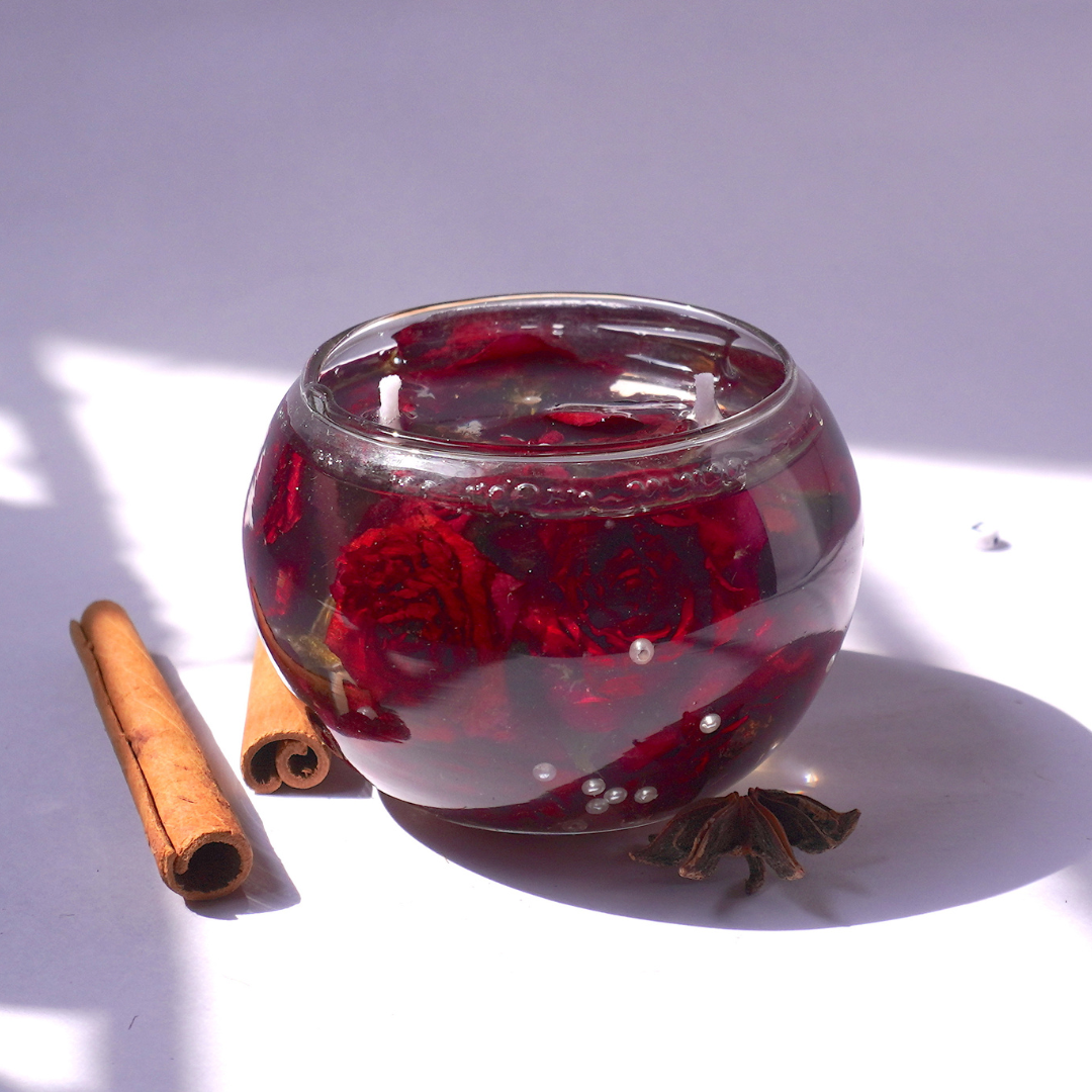 Rose Gel Candle