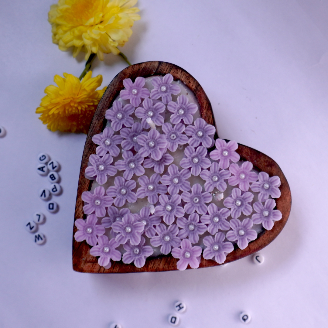 Verbena Heart Shape Candle