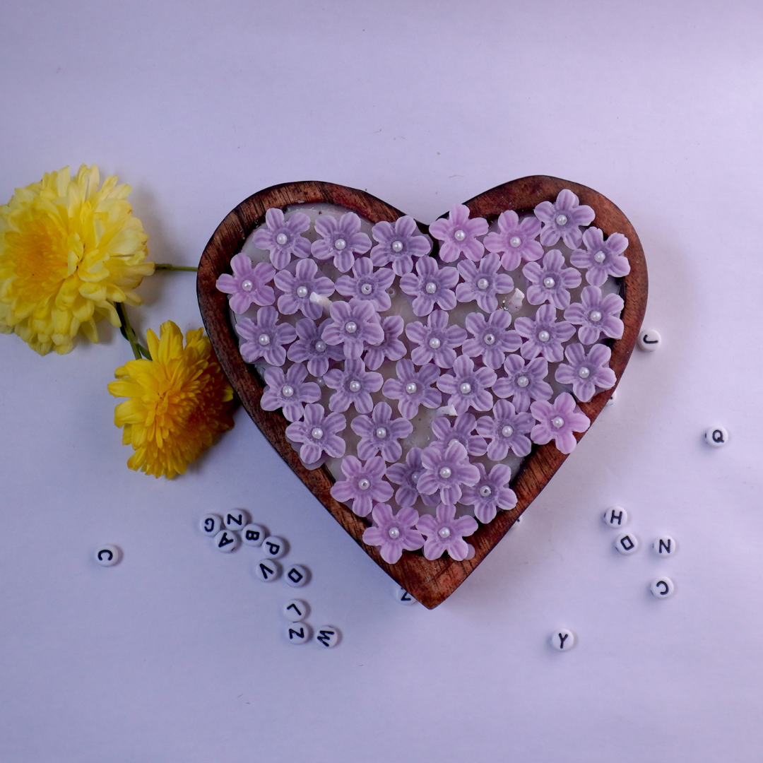 Verbena Heart Shape Candle