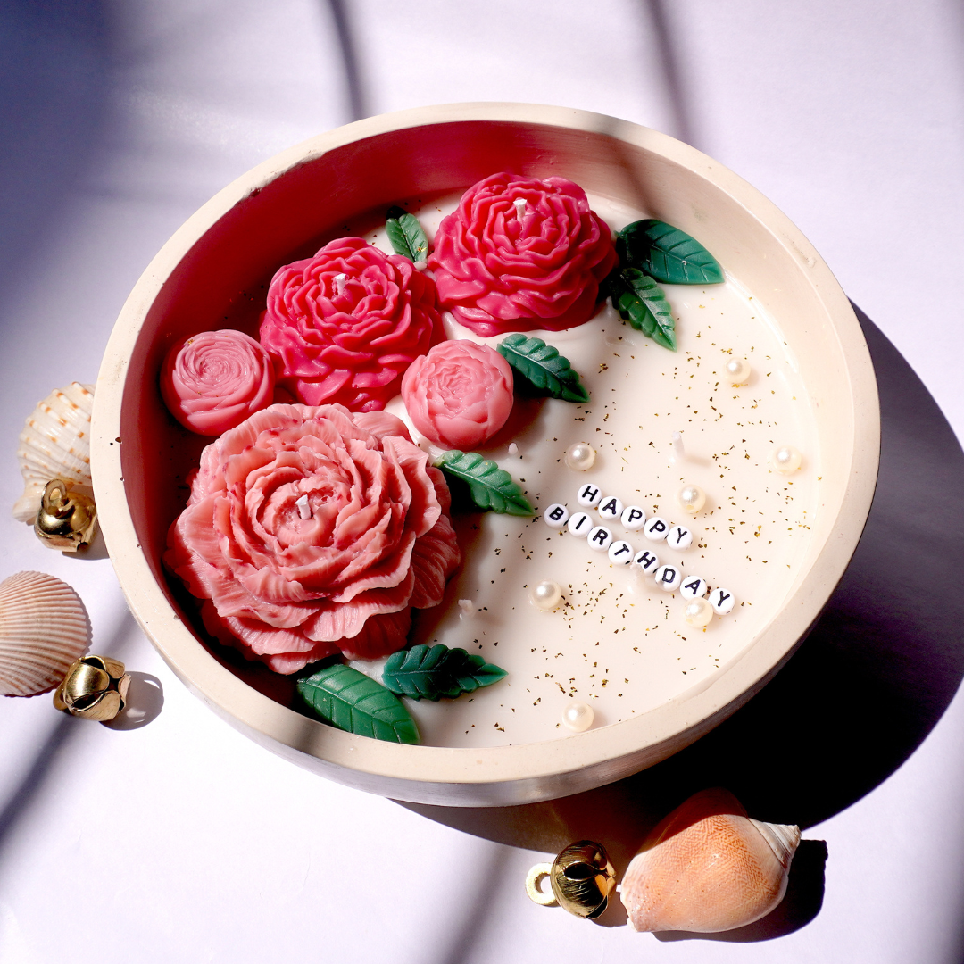 Peony Candle Bowl