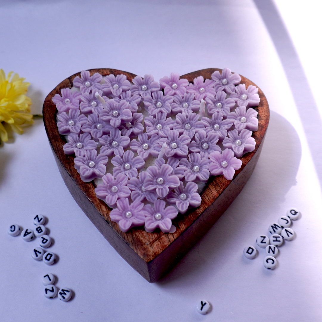 Verbena Heart Shape Candle