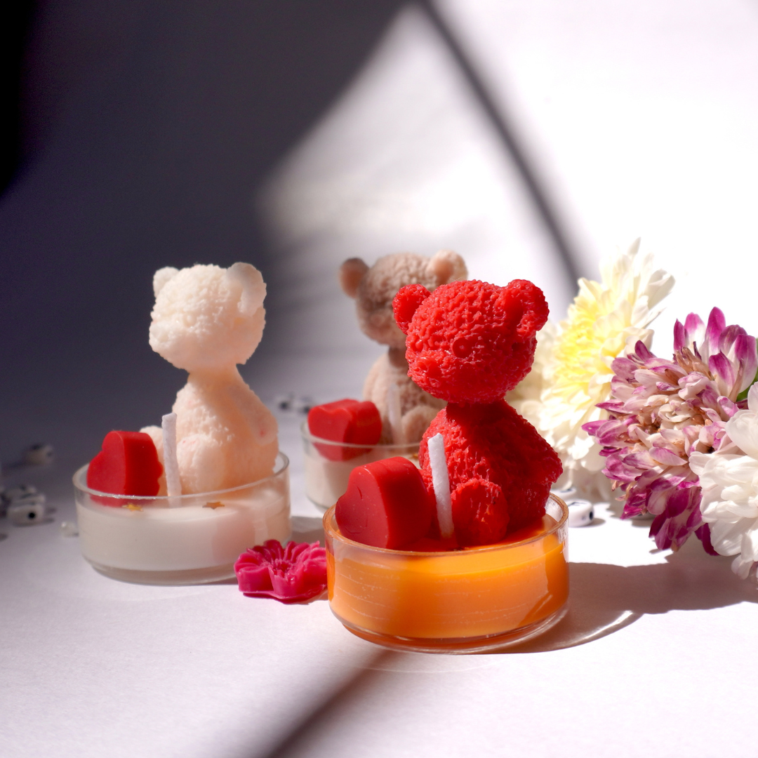 Teddy Tea light Set of 6