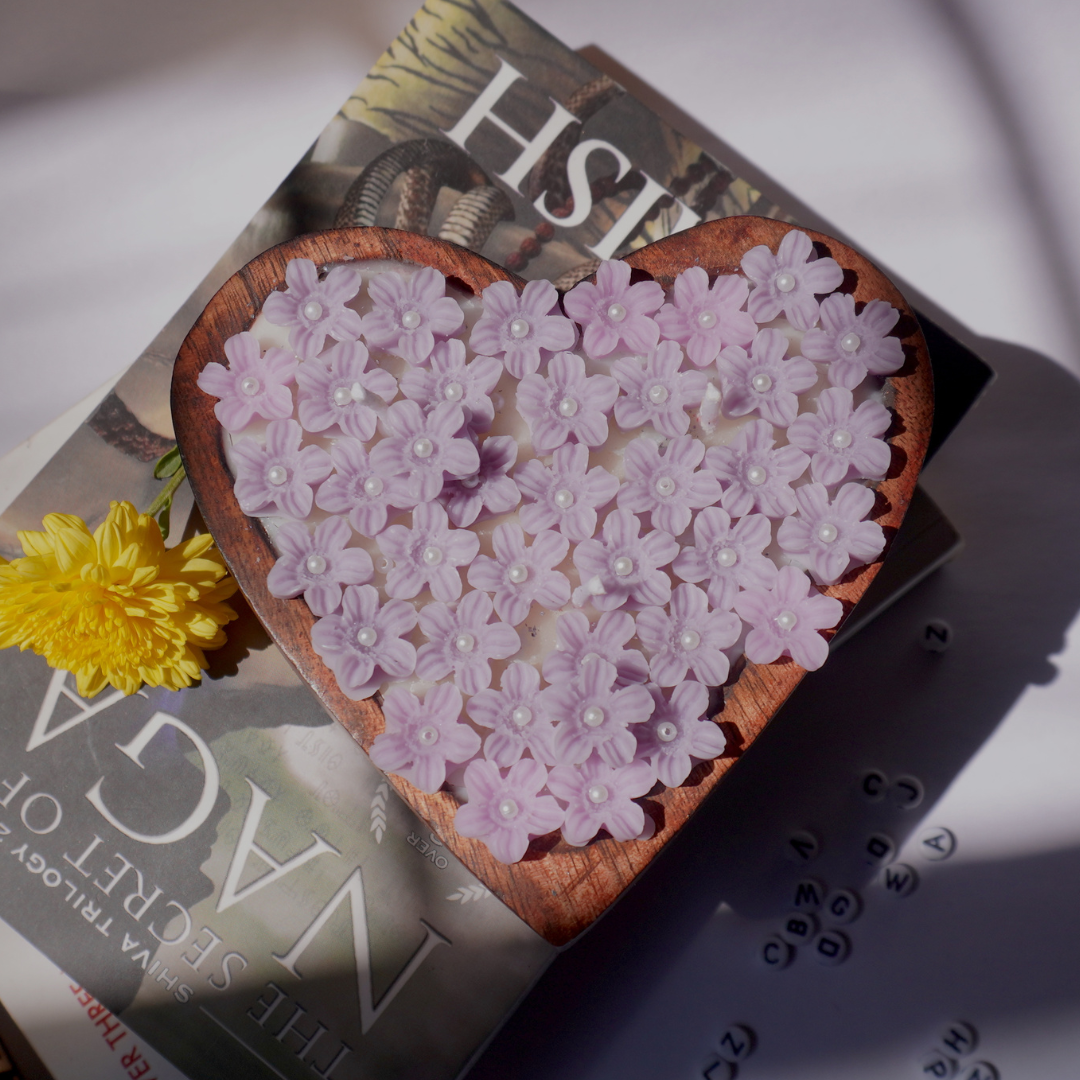 Verbena Heart Shape Candle