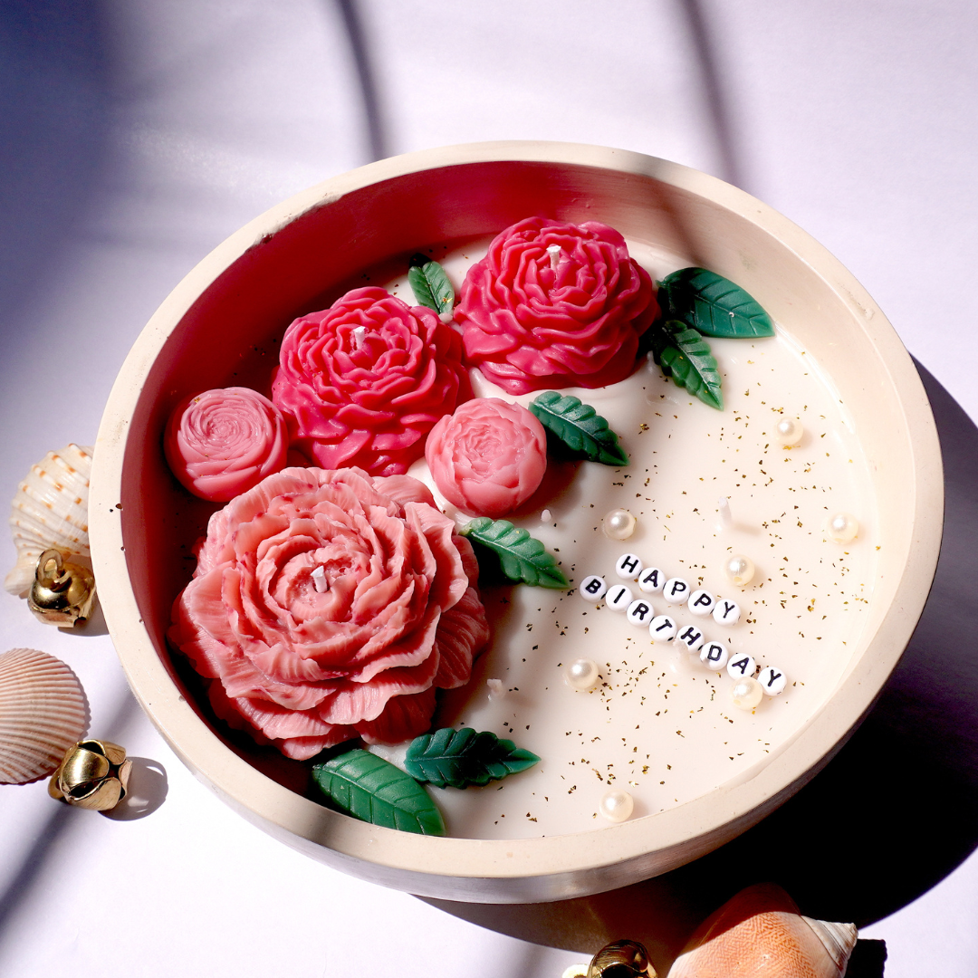 Peony Candle Bowl