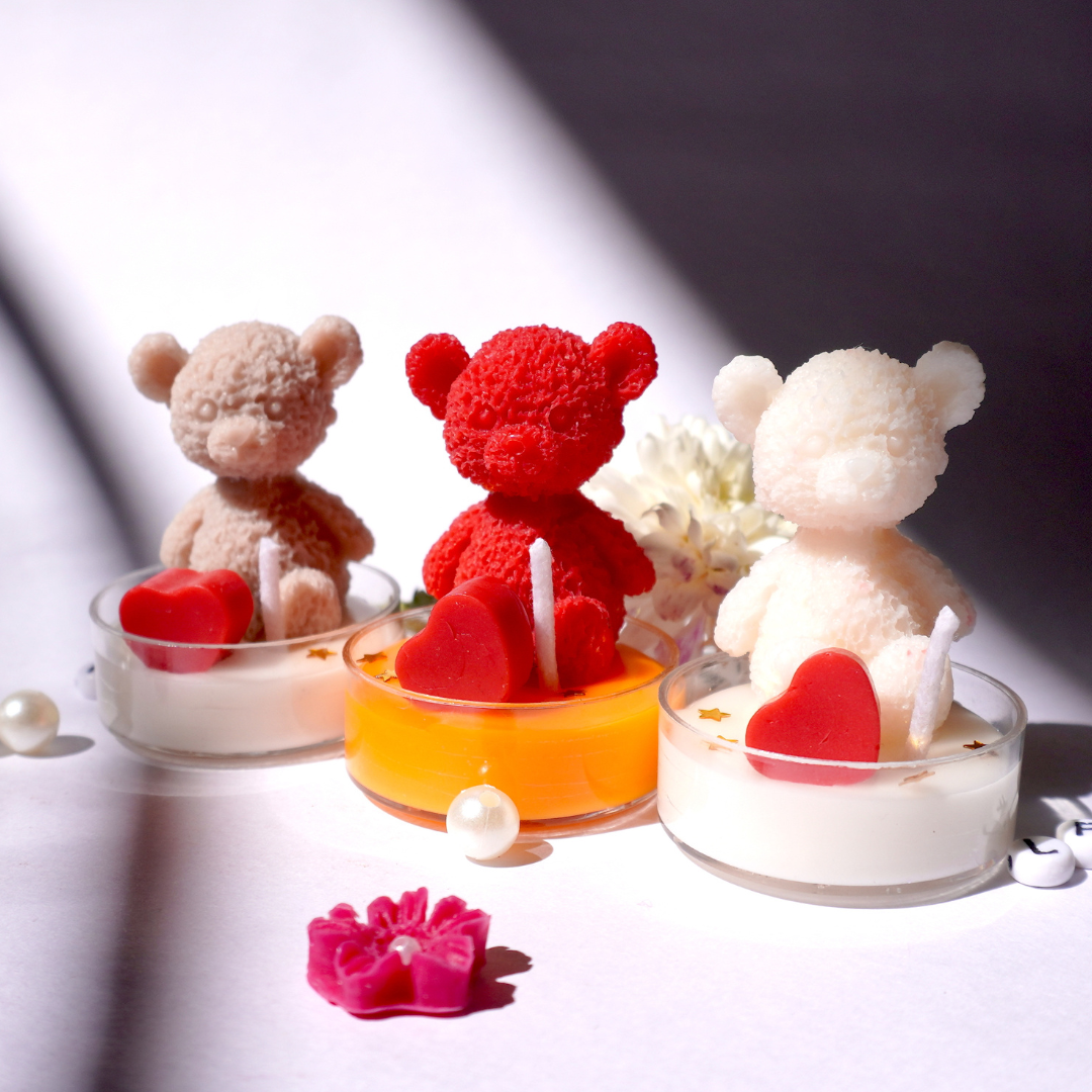 Teddy Tea light Set of 6