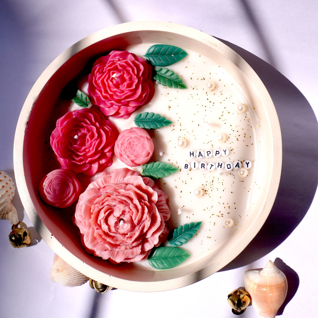 Peony Candle Bowl