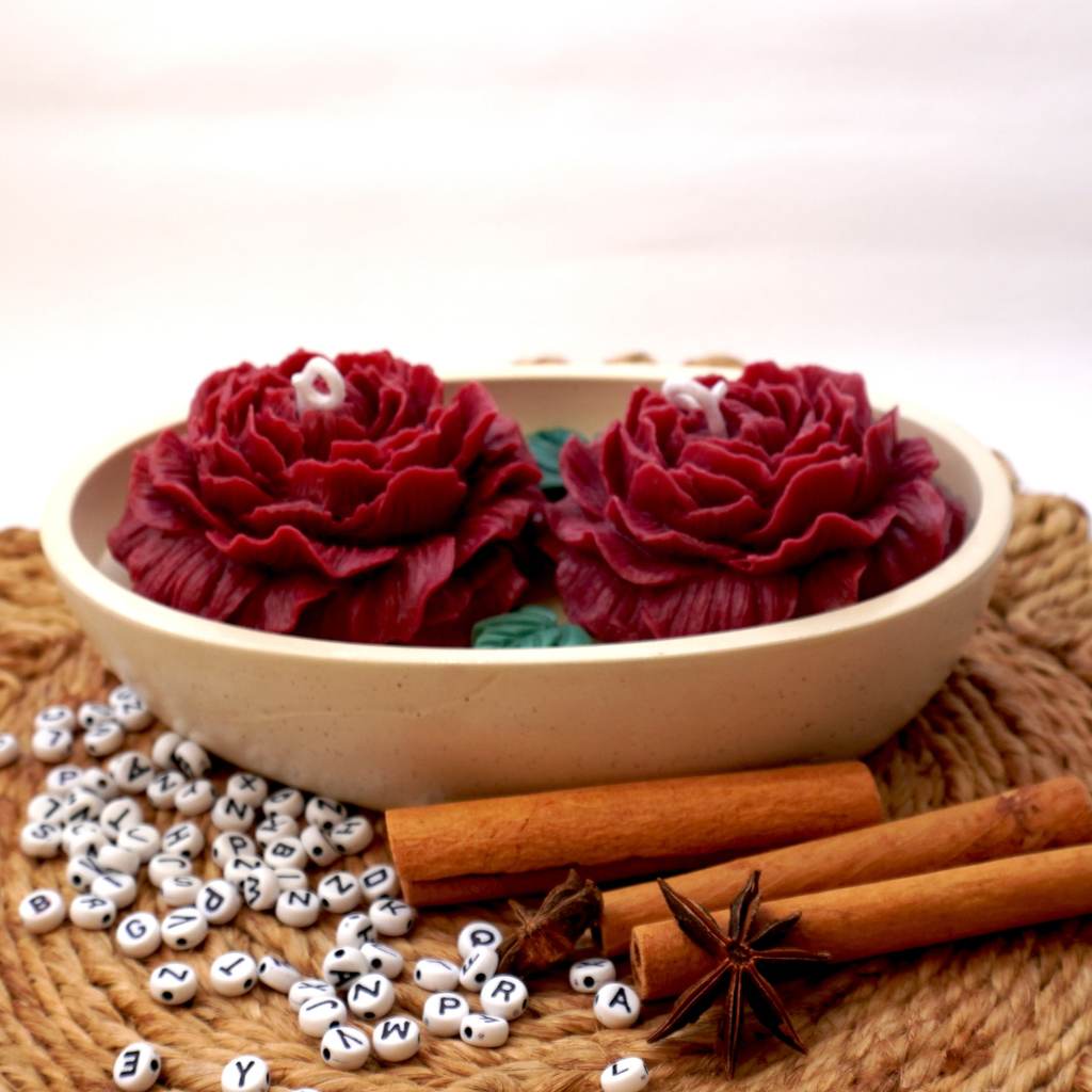 Peony Boat Candle