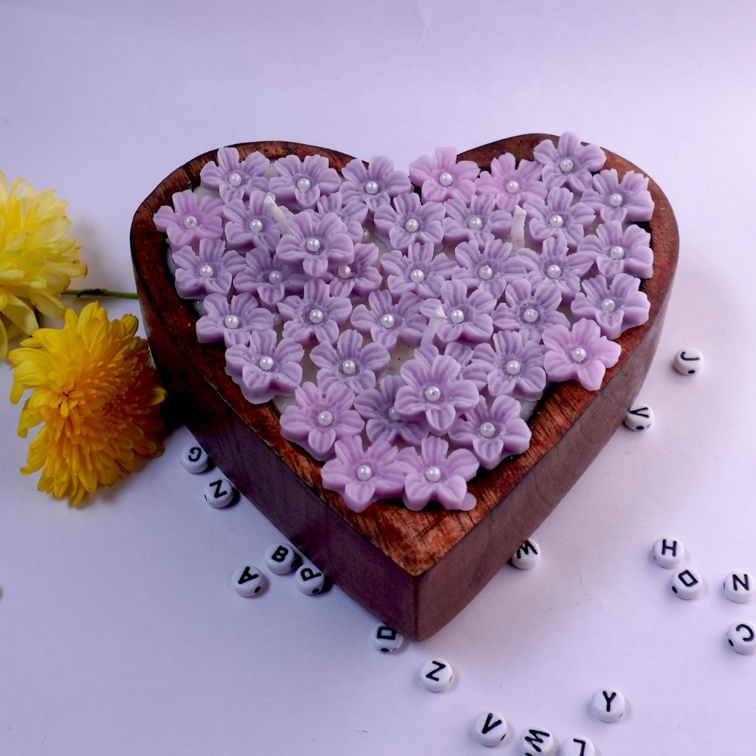 Verbena Heart Shape Candle