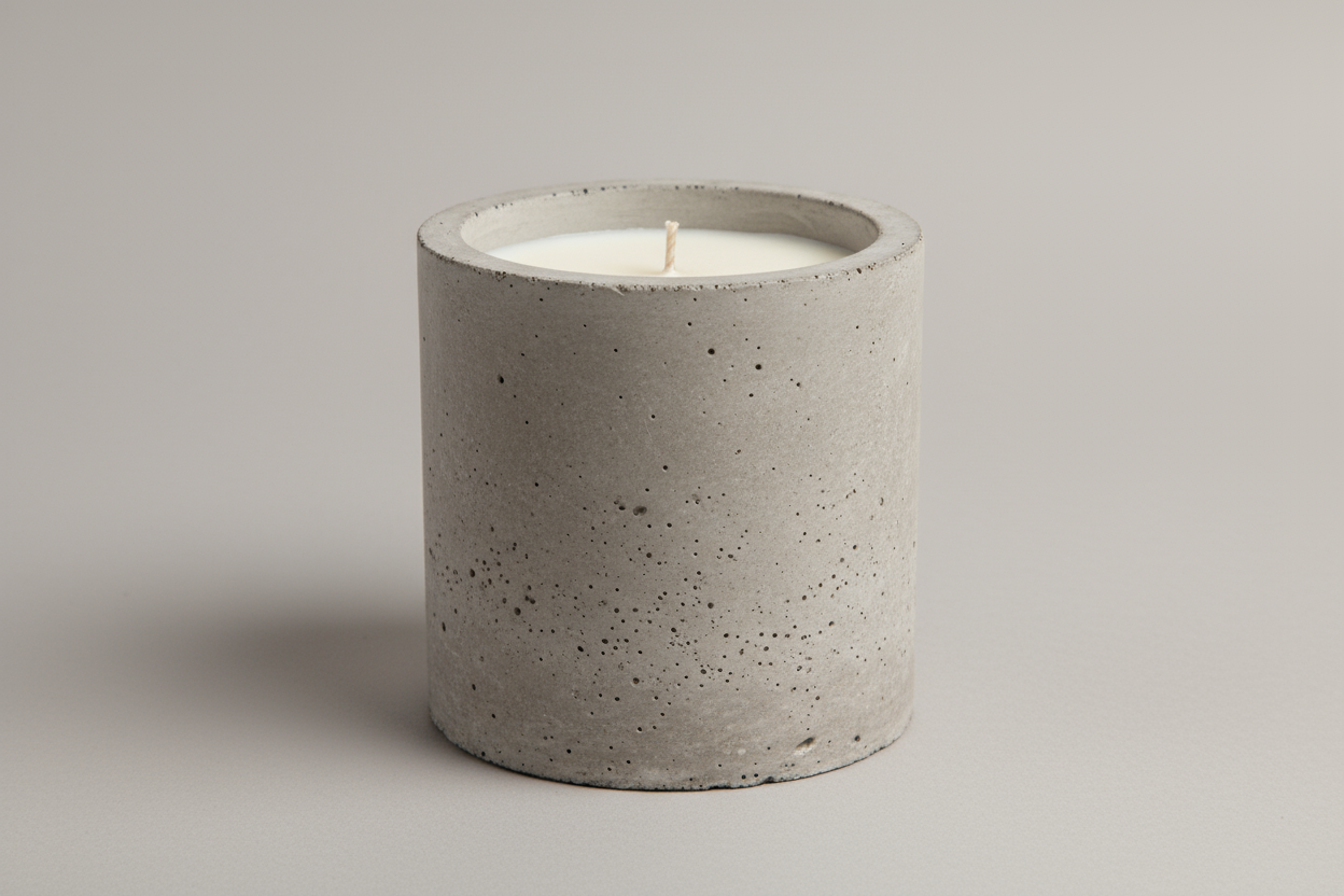 ROMAN CONCRETE JAR CANDLE