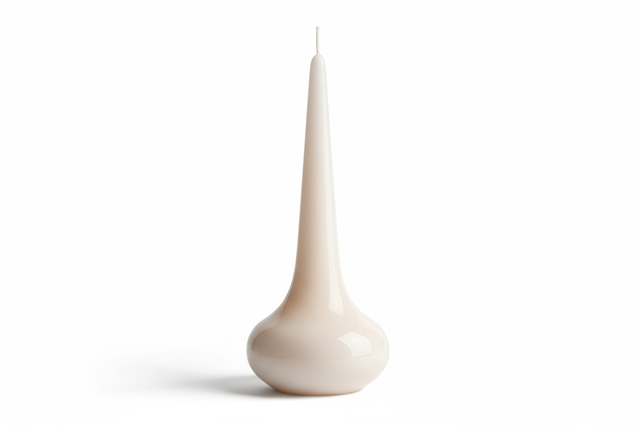 tapered round bootom sleek pillar candle